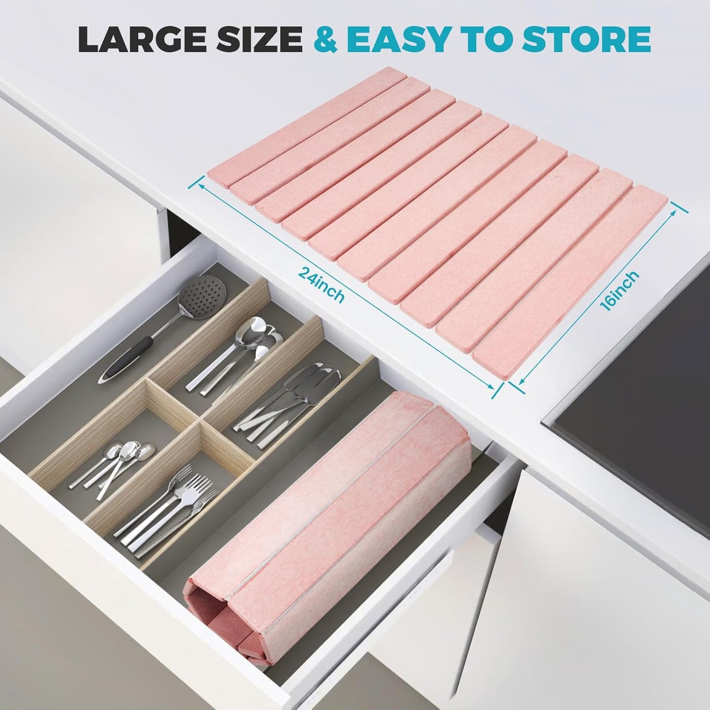 EcoHaven Pink Stone Drying Mat