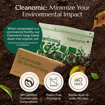 GreenGuard Compostable Zip Bags